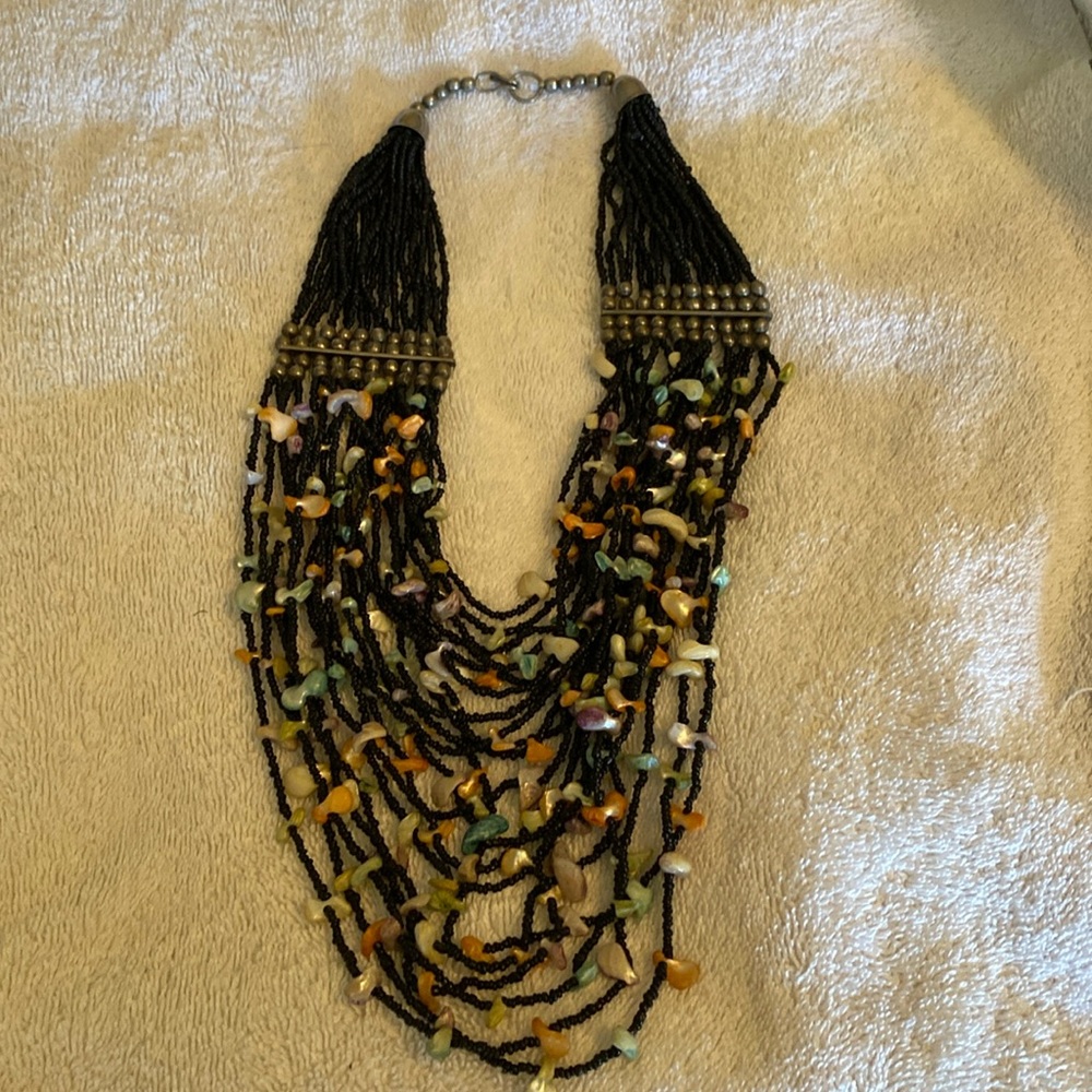 Beautiful heishi beaded neclace! Stunning to dress up or down.